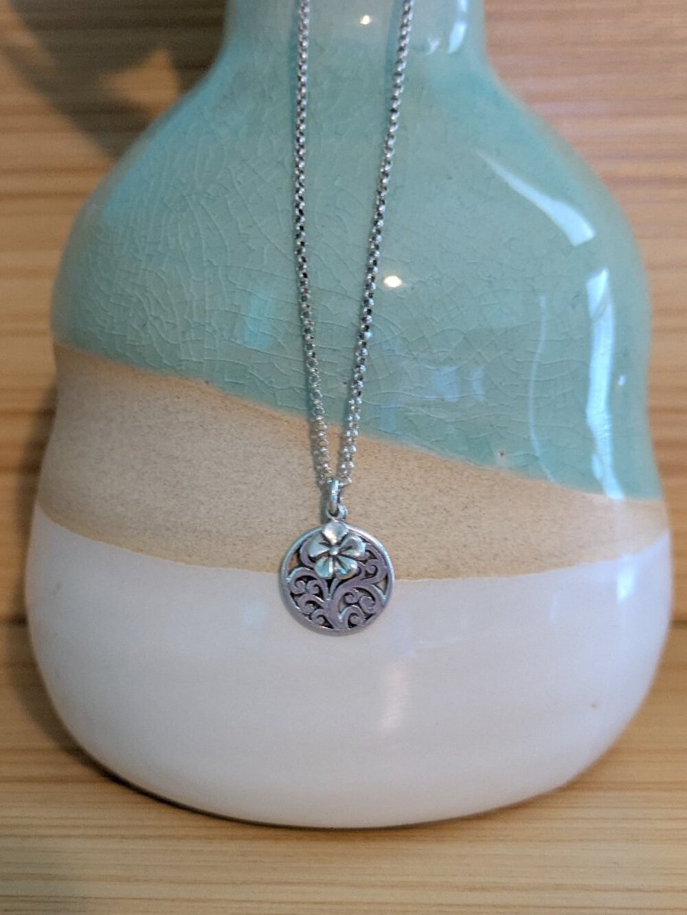 Lois Hill Sterling Silver Pendant Necklace